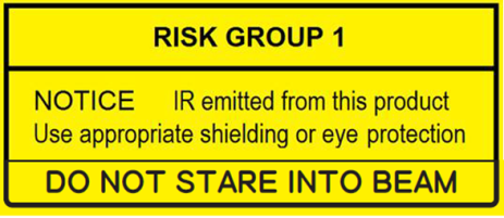 Eye Safety Group 1 Warning Label
