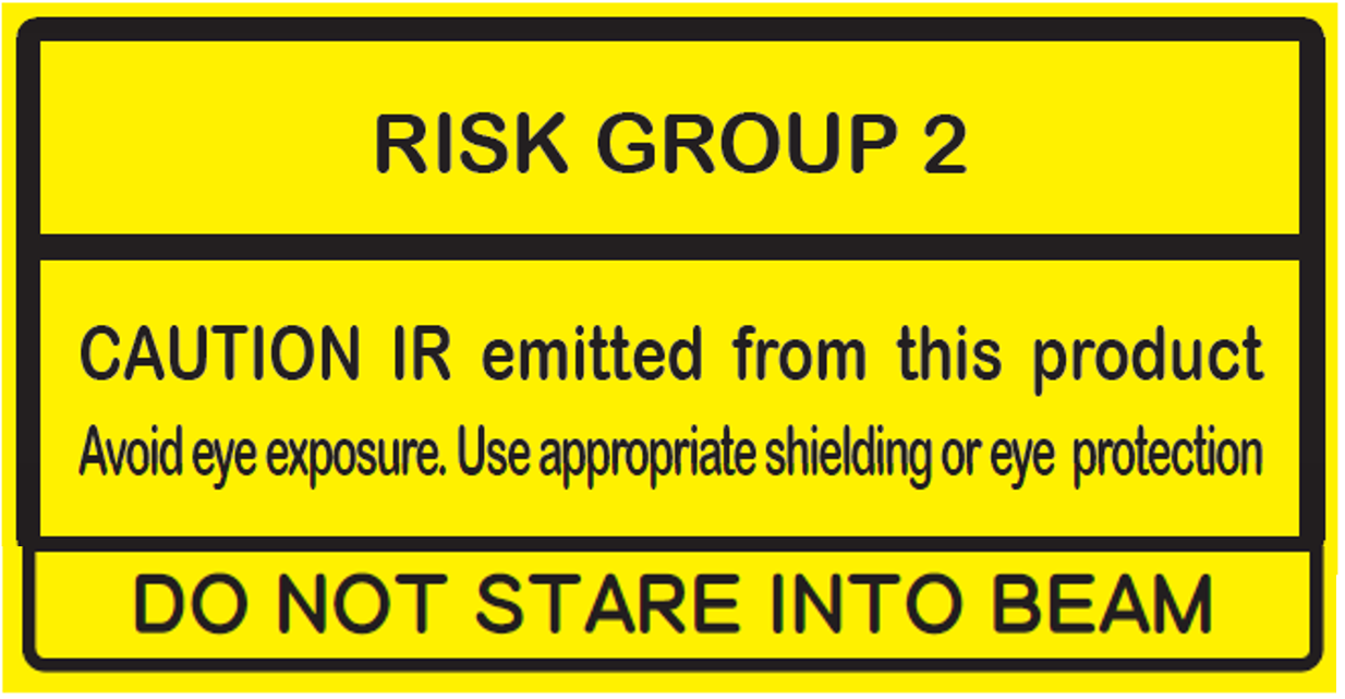 Eye Safety Group 2 Warning Label